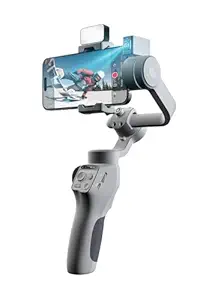 Gimbal Stabilizer for Smartphone, Gimbal 3-Axis with Magnetic Fill Light/AI Tracking Sensor for Handheld Phone Gimbal for Video Recording
