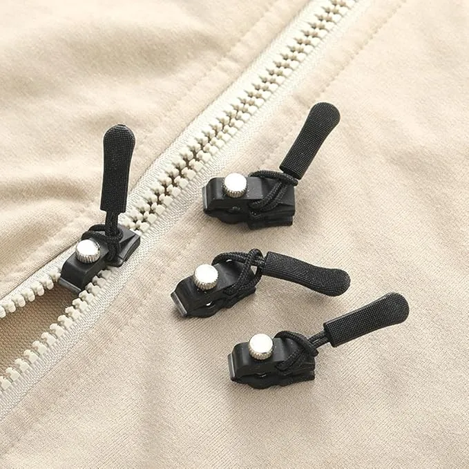 Universal Zipper Repairer,Universal Instant Zipper Repair Replacement Kit, Mini Adjustable Zipper Restorer, Non-Slip Metal Instant Zipper Fix, for Coats, Jacket, Luggage, Zippers Fasteners