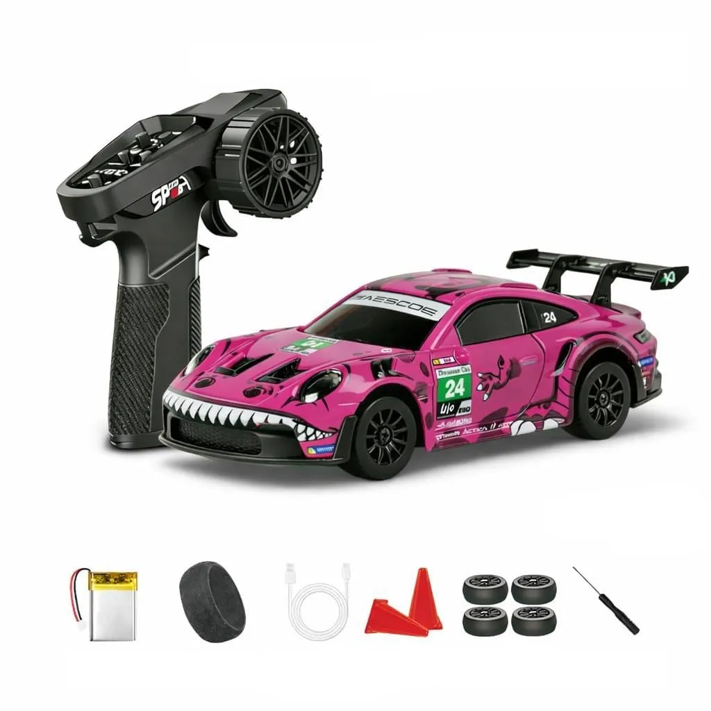 Pink Sports RC Racing Car
