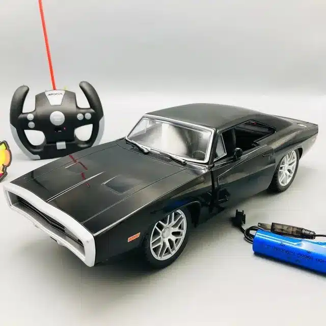 Classic Black Remote Control Racing Car